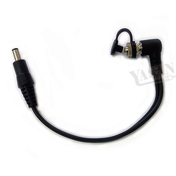 Cable with right angled plug, nut and cover. (Opposite socket is available)
